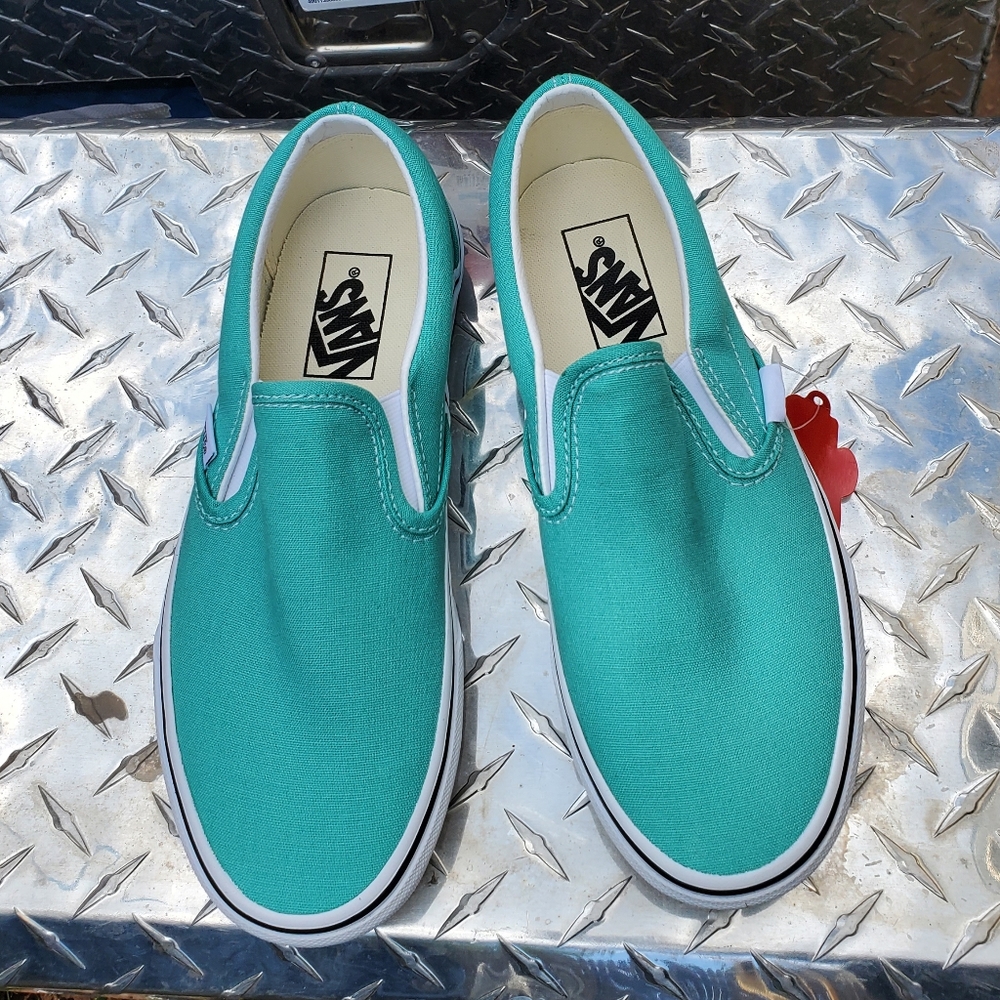 Vans Classic Slip On turquoise color